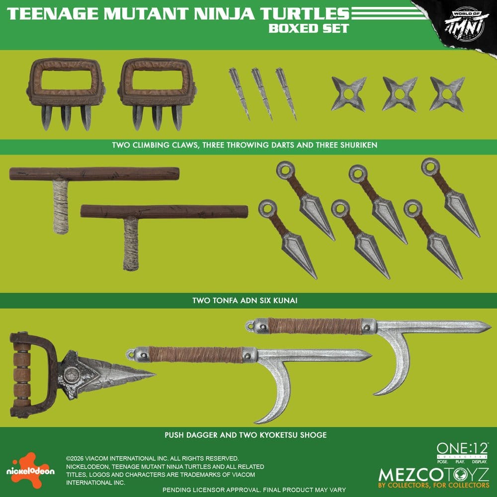 Teenage Mutant Ninja Turtles One:12 Collective Actionfiguren 1/12 Boxed Set 17 cm