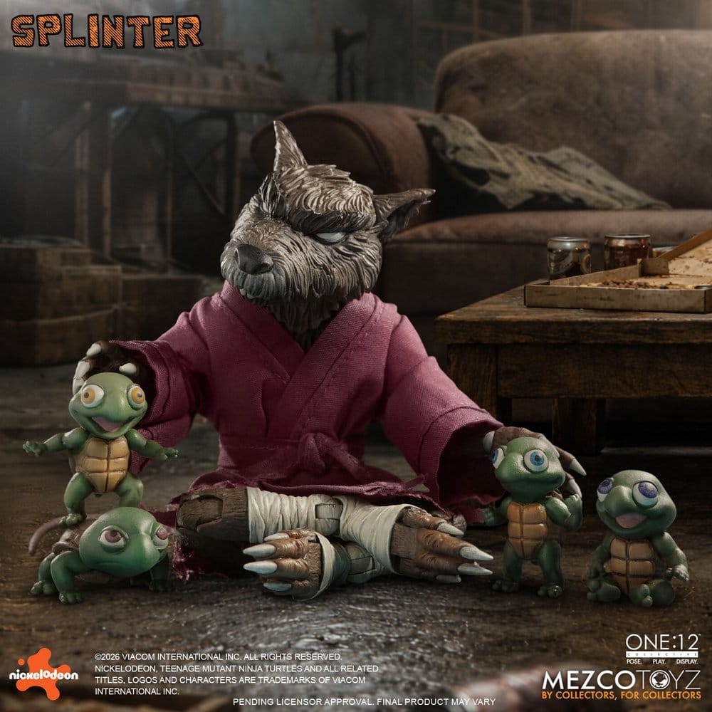 Teenage Mutant Ninja Turtles One:12 Collective Actionfigur 1/12 Splinter 17 cm