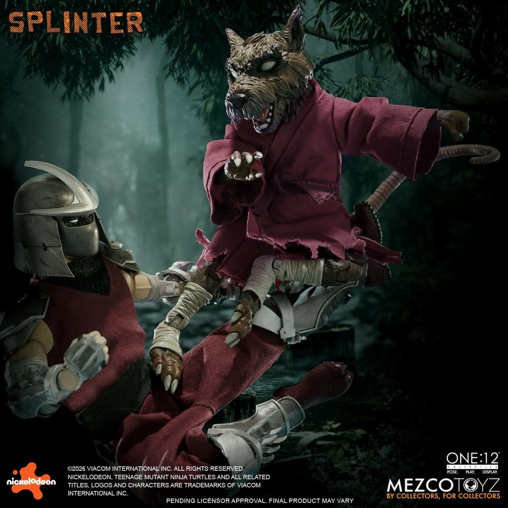 Teenage Mutant Ninja Turtles One:12 Collective Actionfigur 1/12 Splinter 17 cm