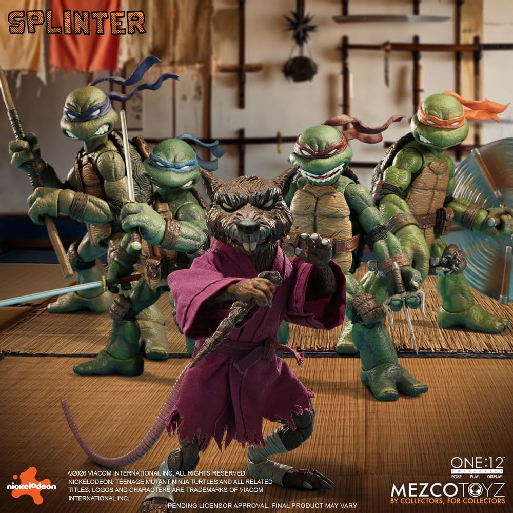 Teenage Mutant Ninja Turtles One:12 Collective Actionfigur 1/12 Splinter 17 cm