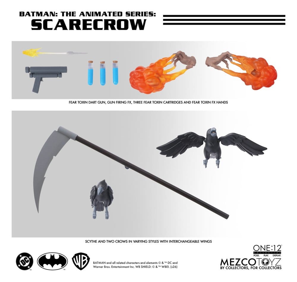 Batman: Die Zeichentrickserie One:12 Collective Actionfigur Scarecrow 17 cm
