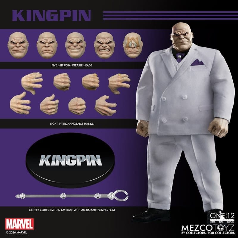 Marvel Comics One:12 Collective Actionfigur 1/12 Kingpin 18 cm