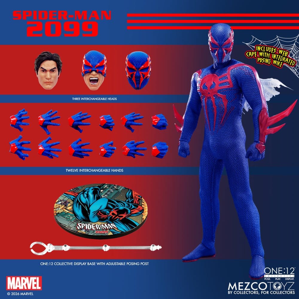 Marvel Comics One:12 Collective Actionfigur 1/12 Spider-Man 2099 17 cm