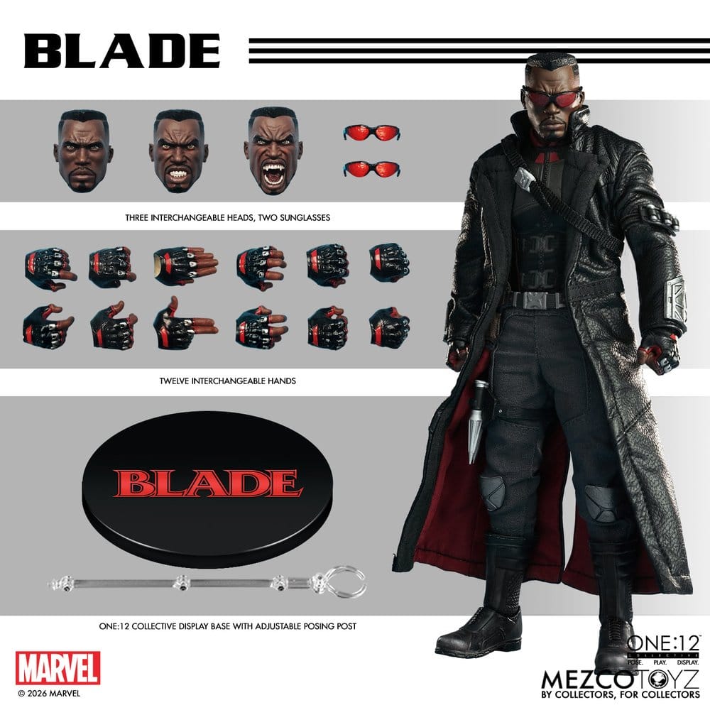 Marvel Comics One:12 Collective Actionfigur 1/12 Blade 17 cm