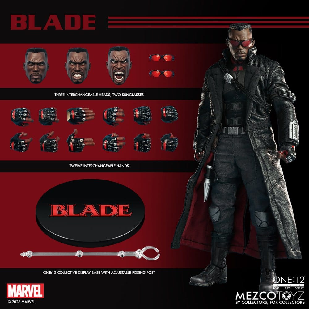 Marvel Comics One:12 Collective Actionfigur 1/12 Blade 17 cm