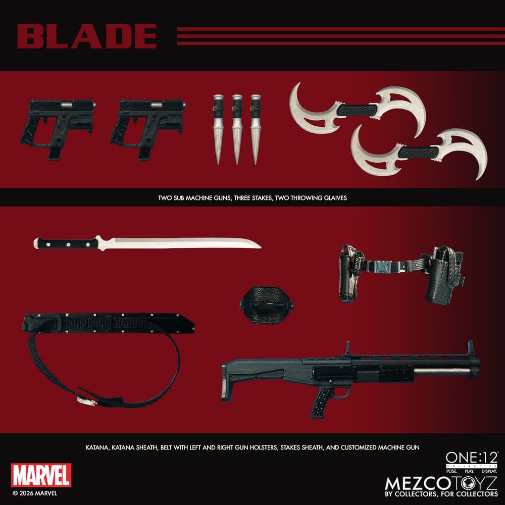 Marvel Comics One:12 Collective Actionfigur 1/12 Blade 17 cm