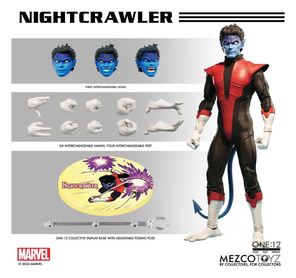 Marvel X-Men One:12 Collective Actionfigur 1/12 Nightcrawler 16 cm
