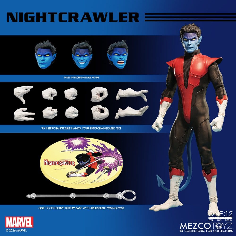 Marvel X-Men One:12 Collective Actionfigur 1/12 Nightcrawler 16 cm