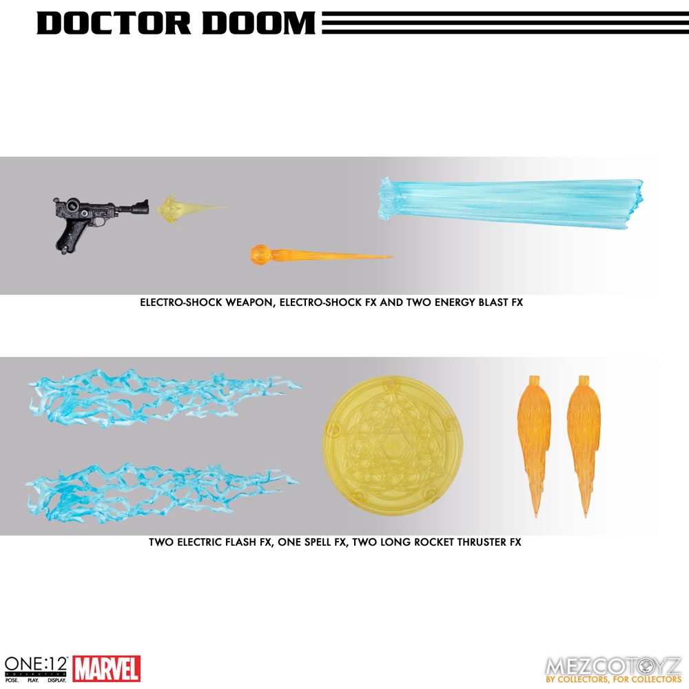 Marvel Actionfigur 1/12 Doctor Doom 17 cm