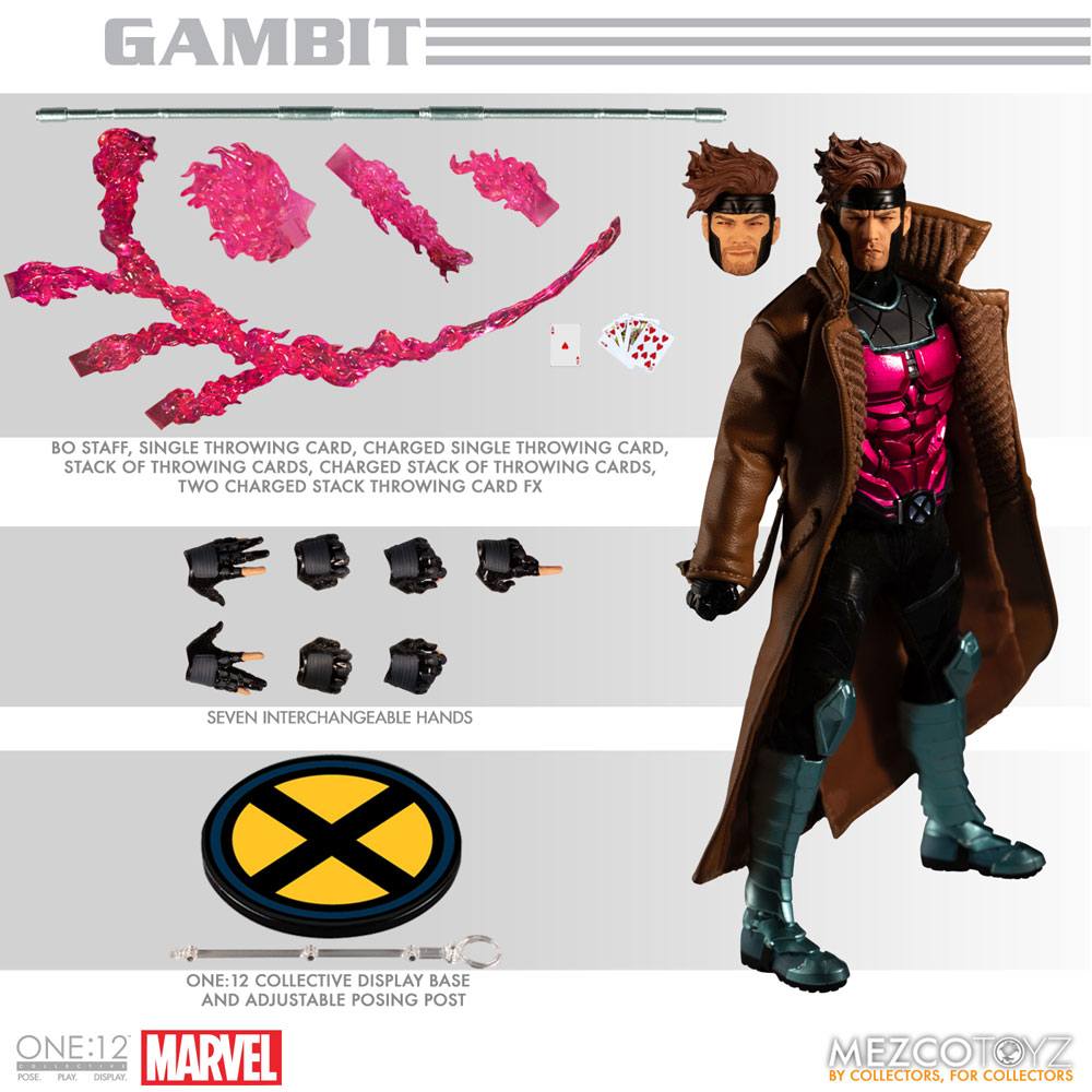 Marvel Actionfigur 1/12 Gambit 17 cm