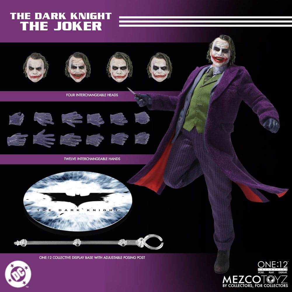 The Dark Knight Actionfigur 1/12 Joker 17 cm