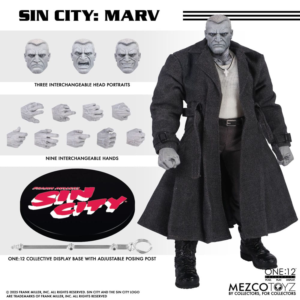 Sin City Actionfigur 1/12 Marv 17 cm