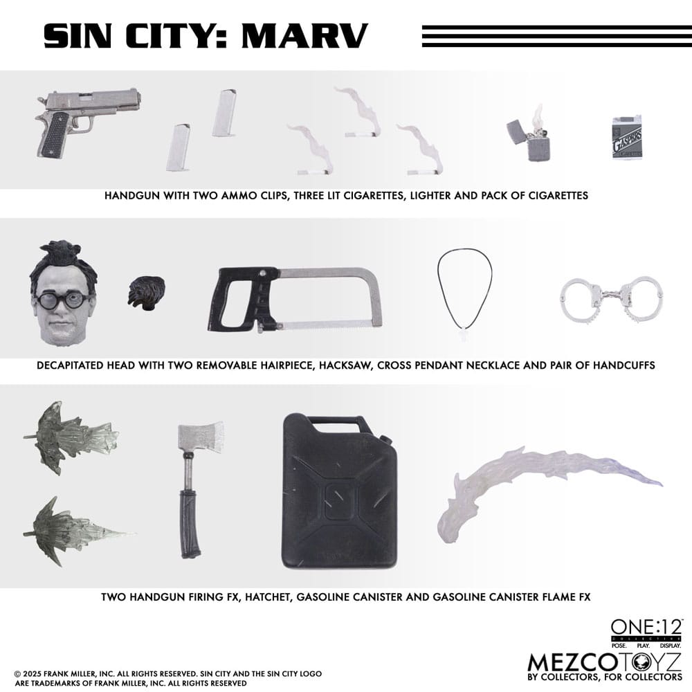 Sin City Actionfigur 1/12 Marv 17 cm