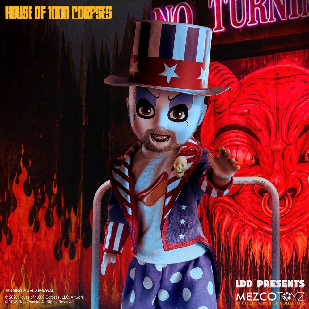 Haus der 1000 Leichen LDD Presents Puppe Captain Spaulding 25 cm