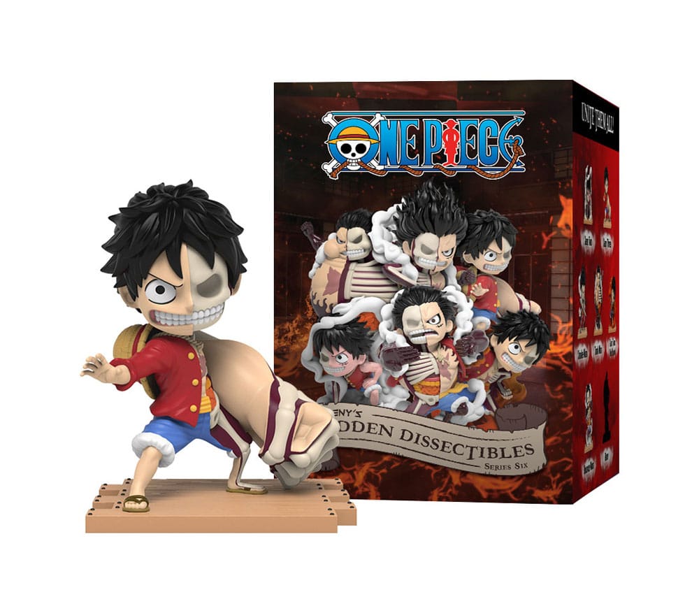 One Piece Blind Box Hidden Dissectibles Series 6 (Luffy Gear's) Display (6) 