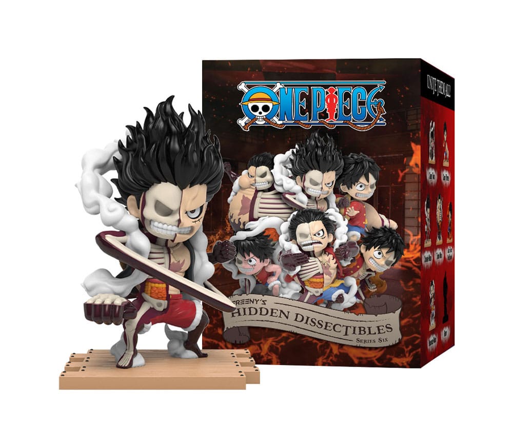 One Piece Blind Box Hidden Dissectibles Series 6 (Luffy Gear's) Display (6) 