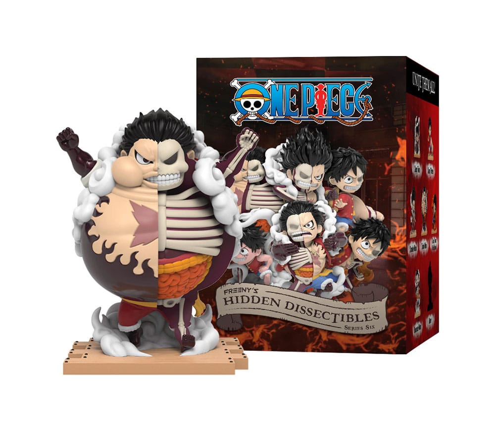 One Piece Blind Box Hidden Dissectibles Series 6 (Luffy Gear's) Display (6) 