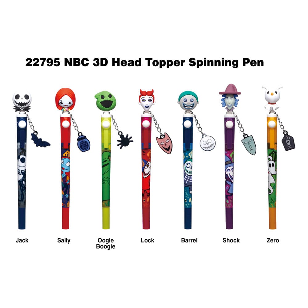Nightmare before Christmas Stift 3D Head Topper Spinning Pen