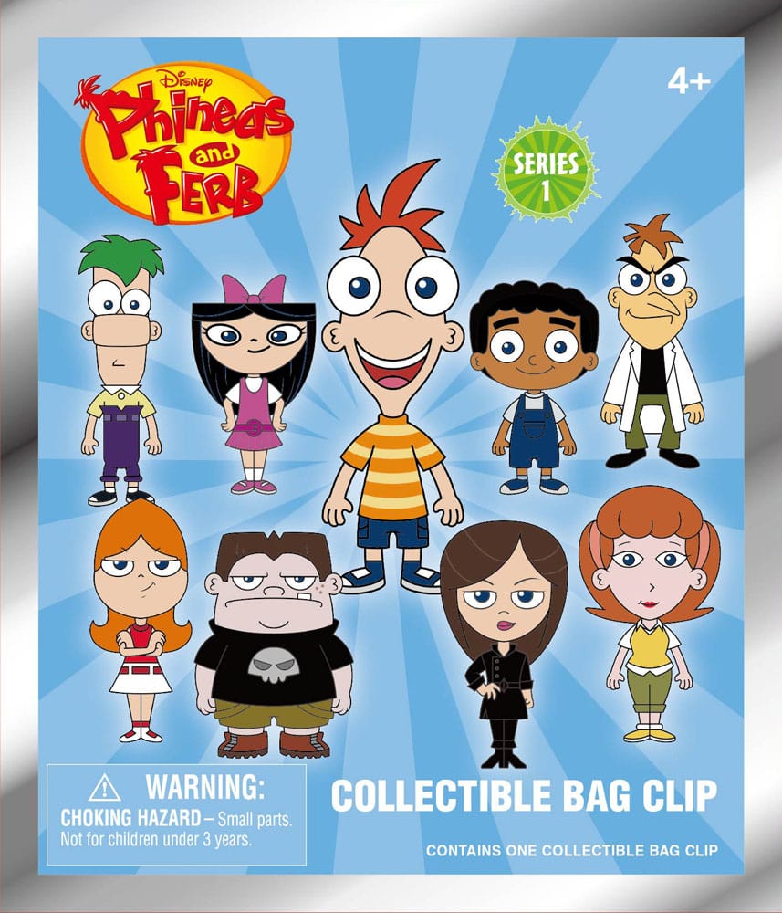 Phineas und Ferb 3D PVC-Taschenanhänger Series 1 Display (24)