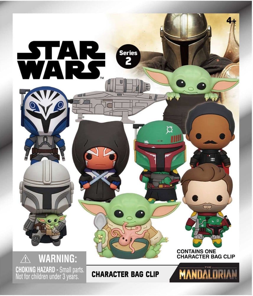 Star Wars Mandalorian 3D PVC-Taschenanhänger Series 2 Display (24)