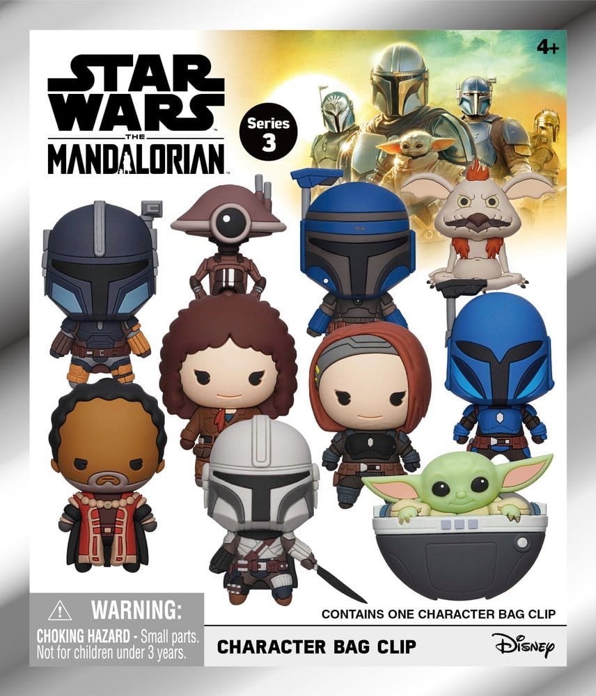 Star Wars The Mandalorian 3D PVC-Taschenanhänger Serie 3 Blind Bag Display (24)