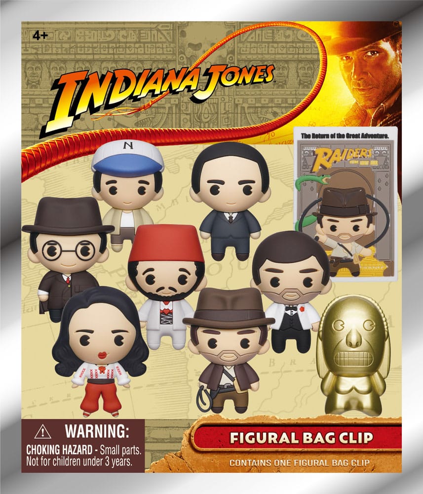 Indiana Jones 3D PVC-Taschenanhänger Display (24) 