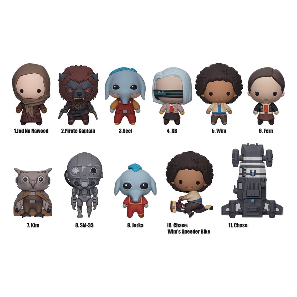 Star Wars 3D PVC-Taschenanhänger Skeleton Crew Display (24)            