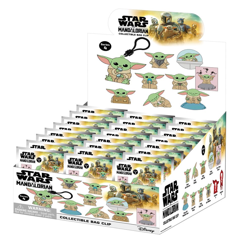 Star Wars 3D PVC-Taschenanhänger Best of Grogu Serie 1 Display (24)