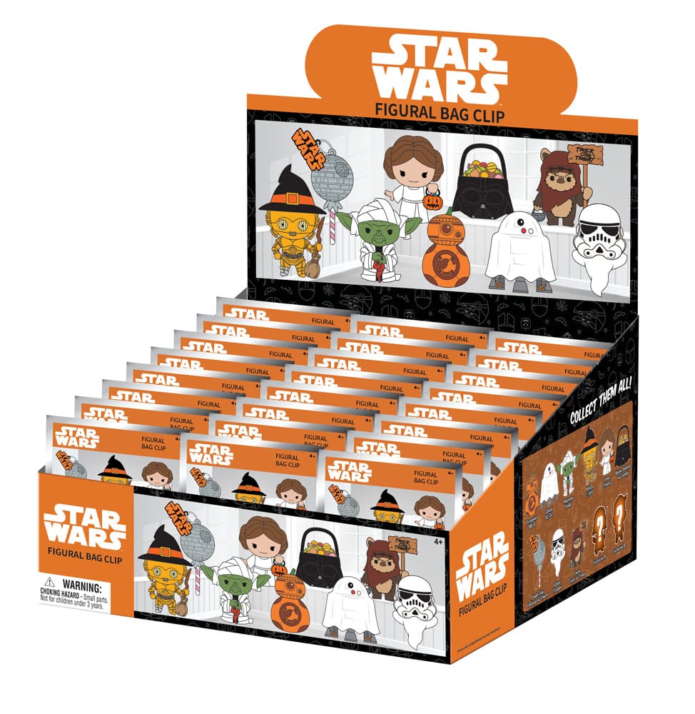 Star Wars 3D PVC-Taschenanhänger Halloween Display (24)            