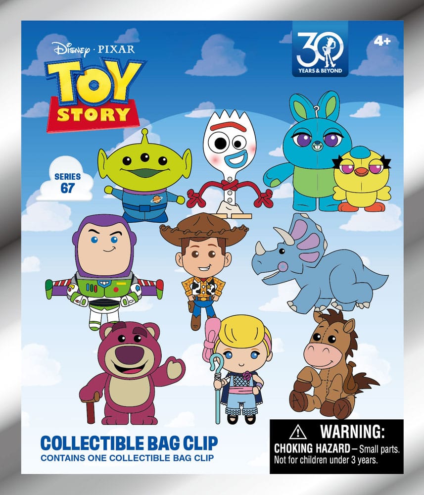 Toy Story 3D PVC-Taschenanhänger 30th Anniversary Series 67 Display (24)            