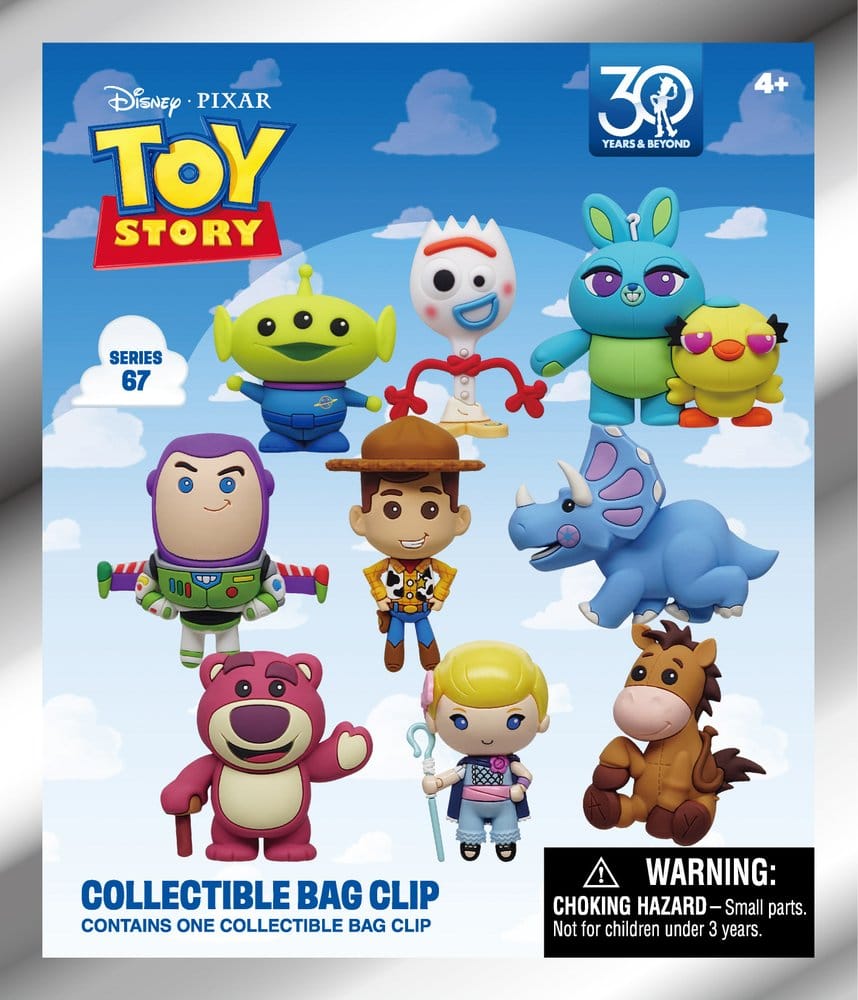 Toy Story 3D PVC-Taschenanhänger 30th Anniversary Series 67 Display (24)            