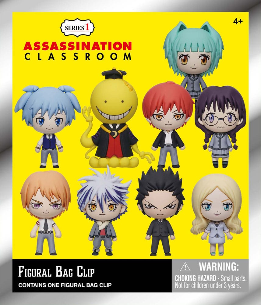 Assassination Classroom 3D PVC-Taschenanhänger Serie 1 Display (24)
