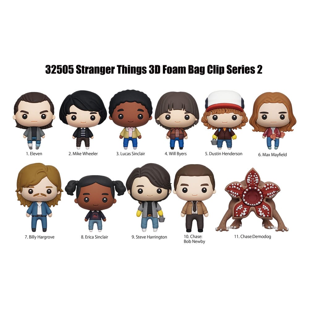 Stranger Things 3D PVC-Taschenanhänger Series 2 Display (24)      