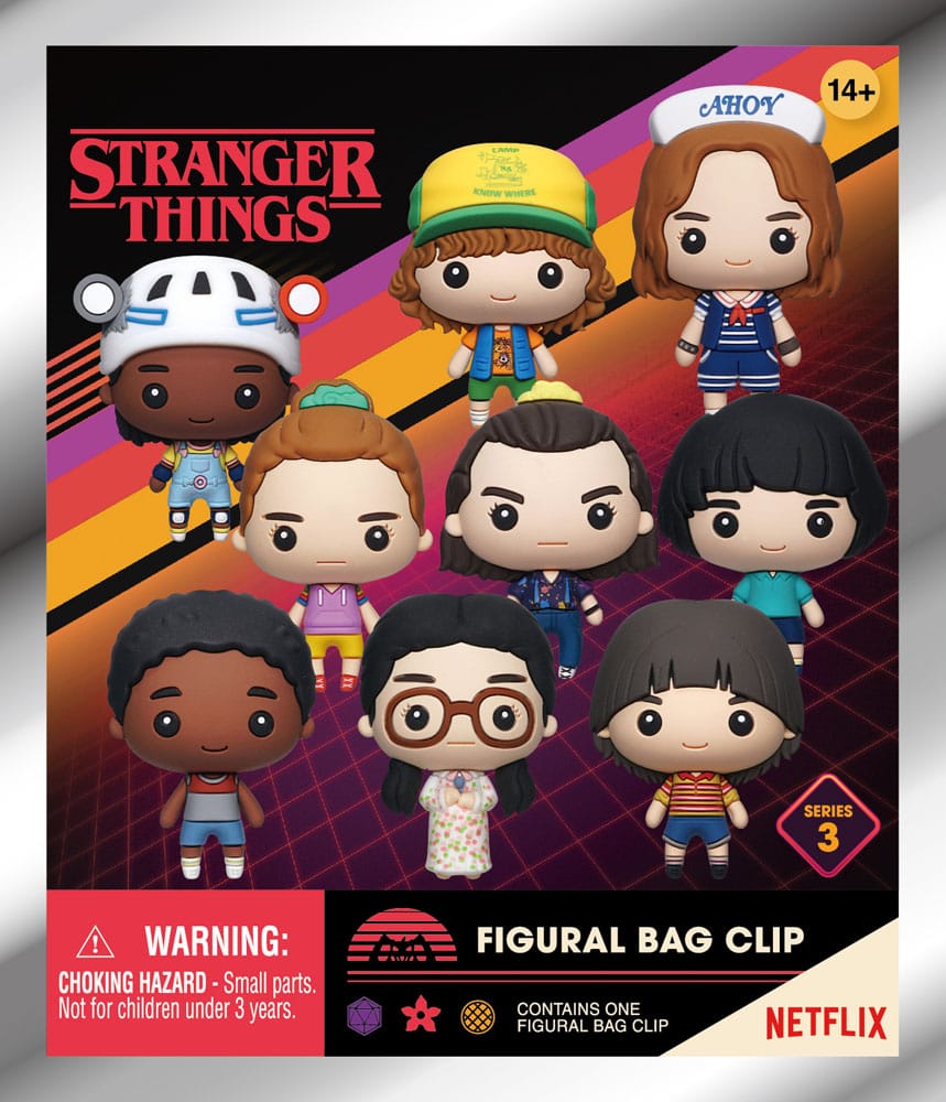 Stranger Things 3D PVC-Taschenanhänger Series 3 Display (24)            