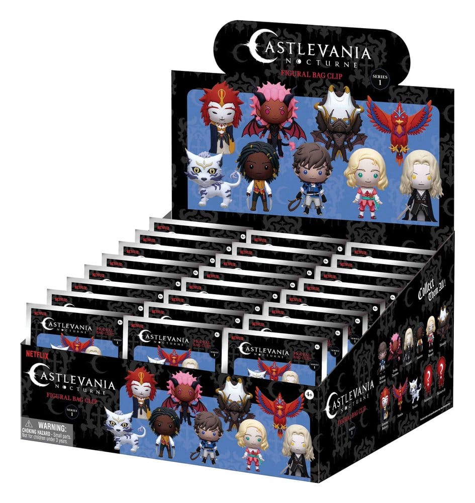 Castlevania Nocturne 3D PVC-Taschenanhänger Serie 1 Display (24)