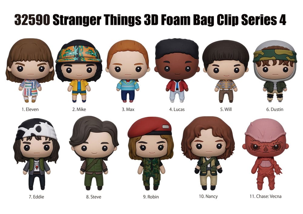 Stranger Things 3D PVC-Taschenanhänger Series 4 Display (24)
