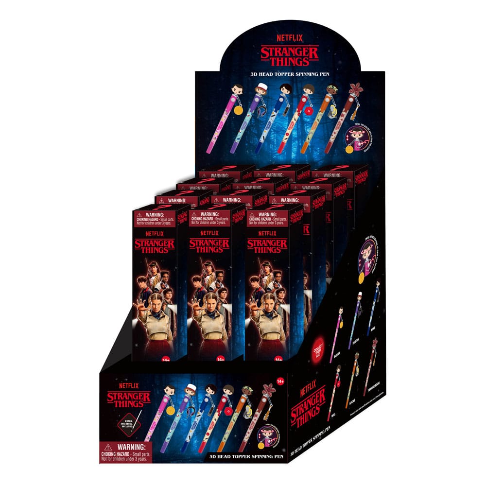 Stranger Things Stift 3D Head Topper Spinning Pen