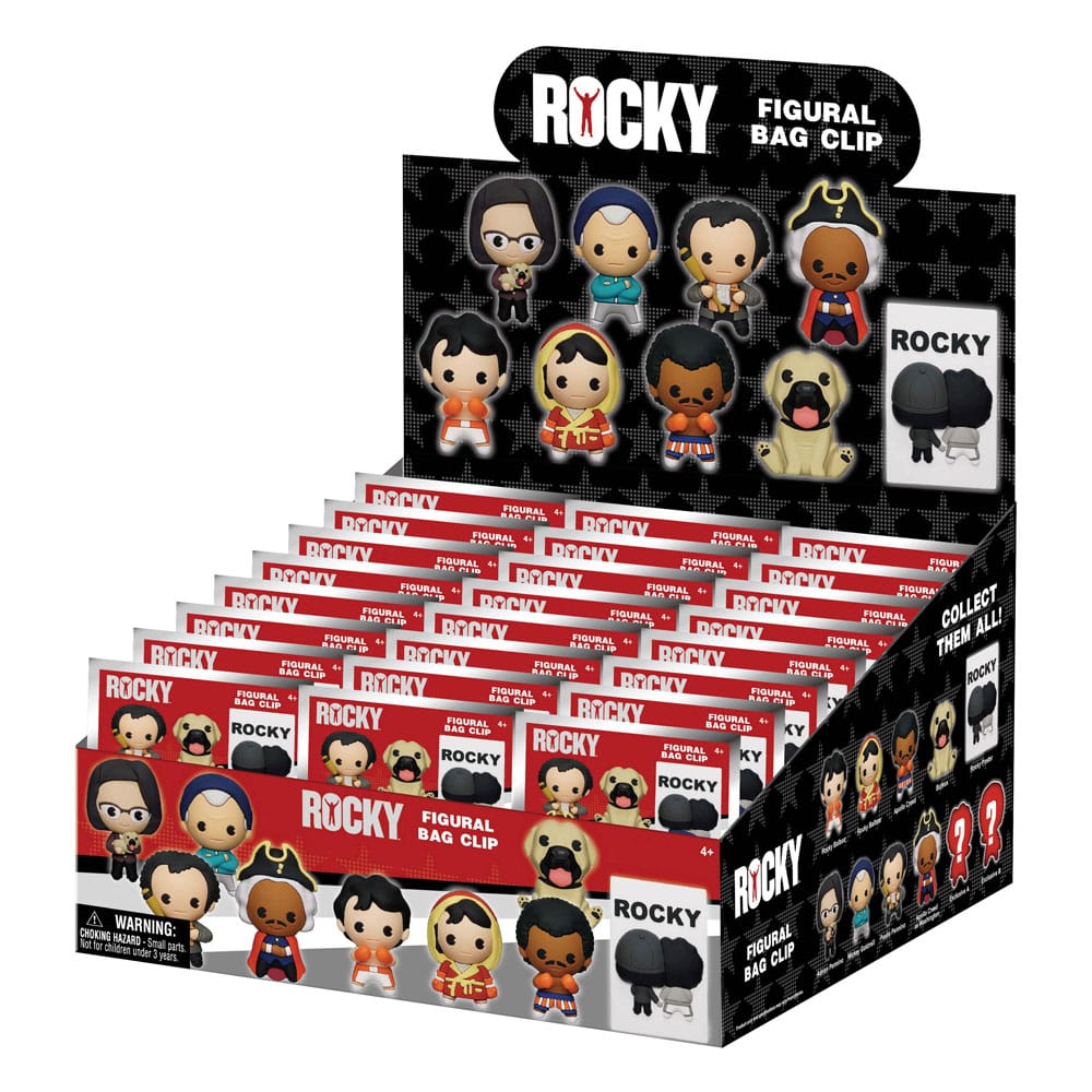 Rocky 3D PVC-Taschenanhänger Series 1 Display (24)          