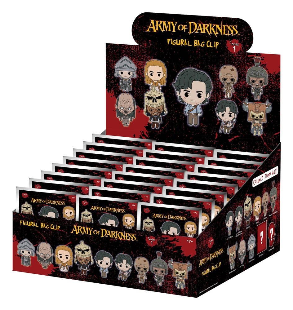 Army of Darkness 3D PVC-Taschenanhänger Serie 1 Blind Bag Display (24)