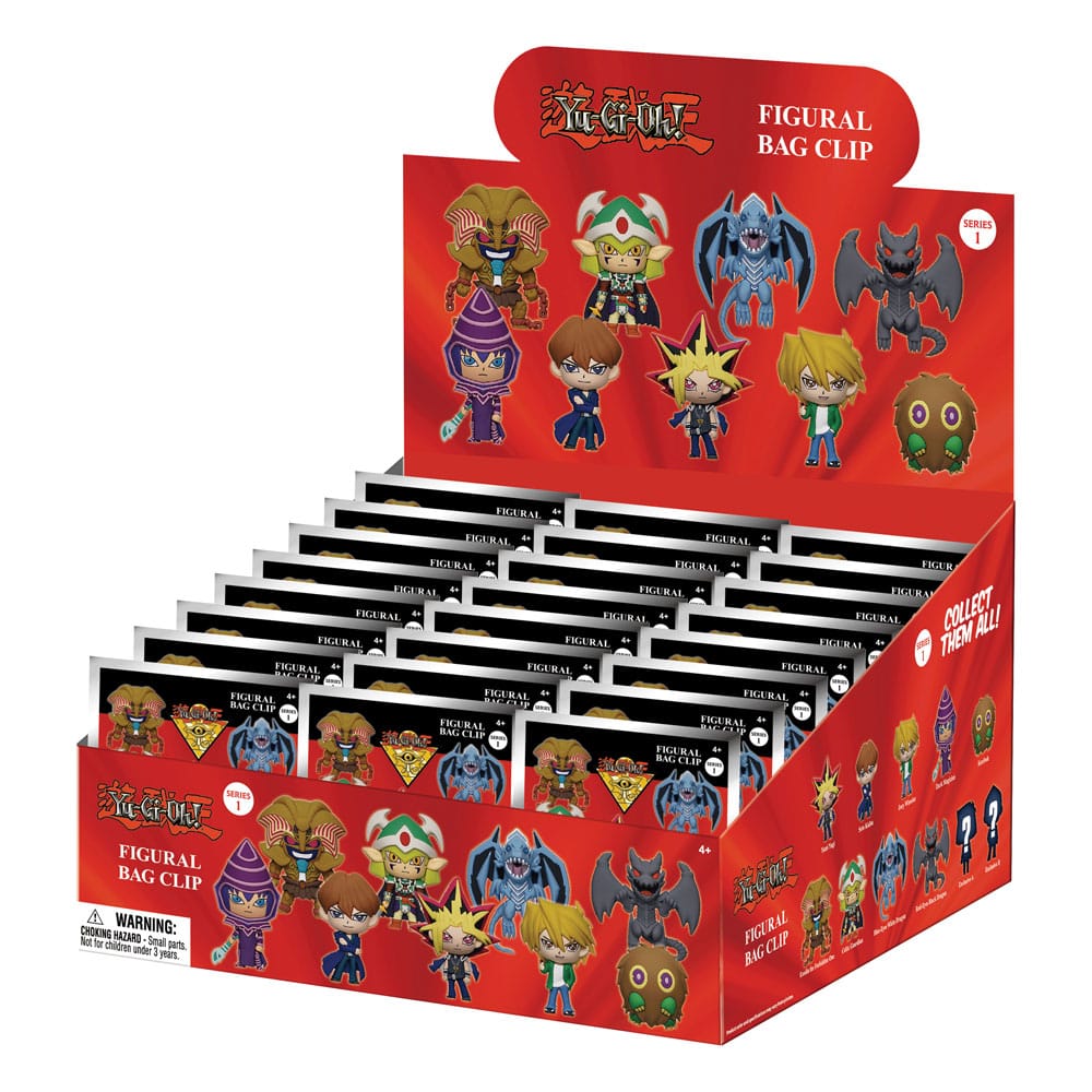 Yu-Gi-Oh 3D PVC-Taschenanhänger Series 1 Display (24) 