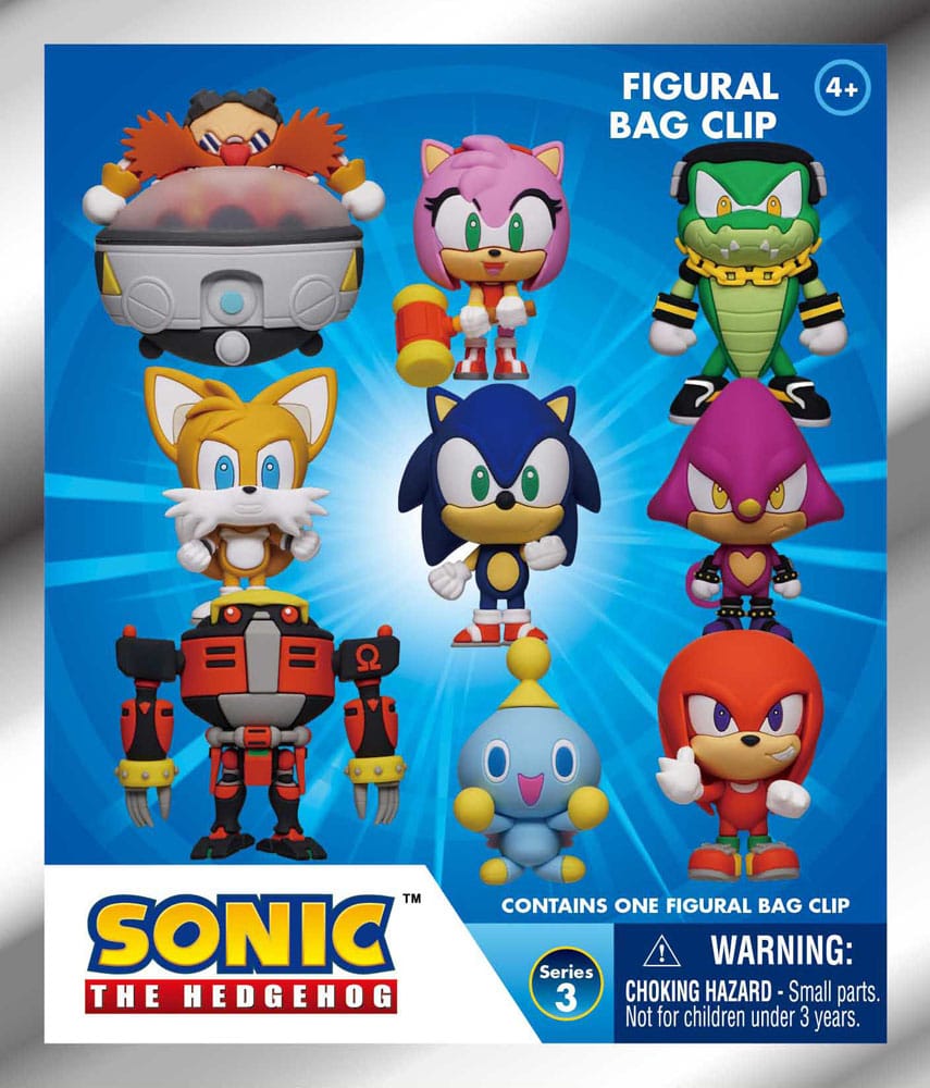 Sonic - The Hedgehog 3D PVC-Taschenanhänger Series 3 Display (24)              