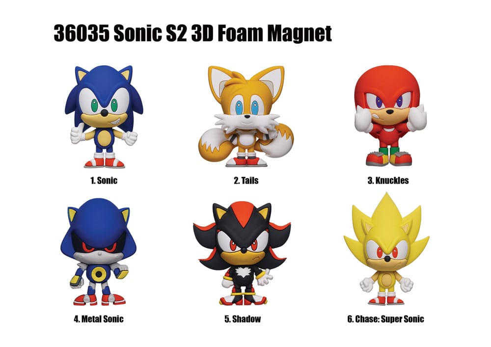 Sonic the Hedgehog Magnete blind pack Series 2 Display (12)     
