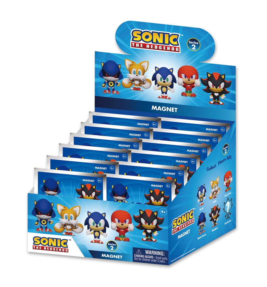 Sonic the Hedgehog Magnete blind pack Series 2 Display (12)     