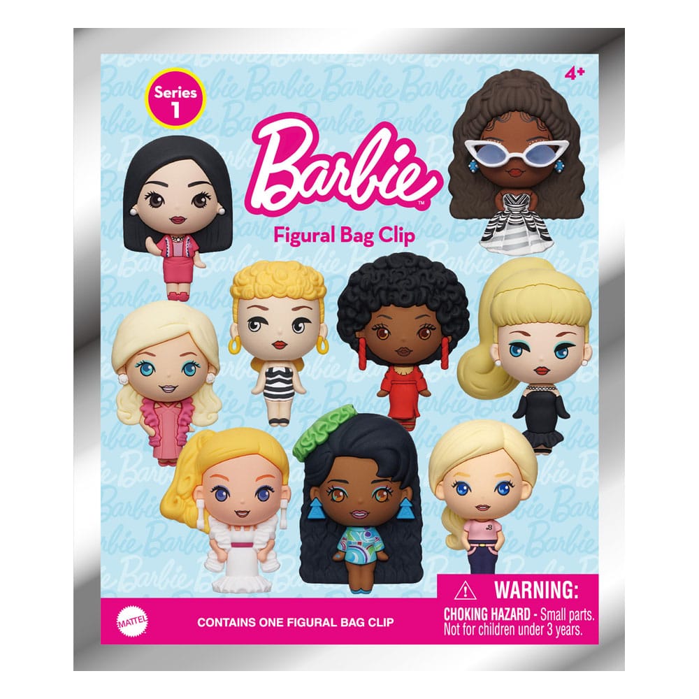 Barbie 3D PVC-Taschenanhänger Serie 1 Display (24)