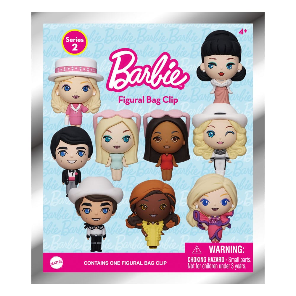 Barbie 3D PVC-Taschenanhänger Serie 2 Display  (24)