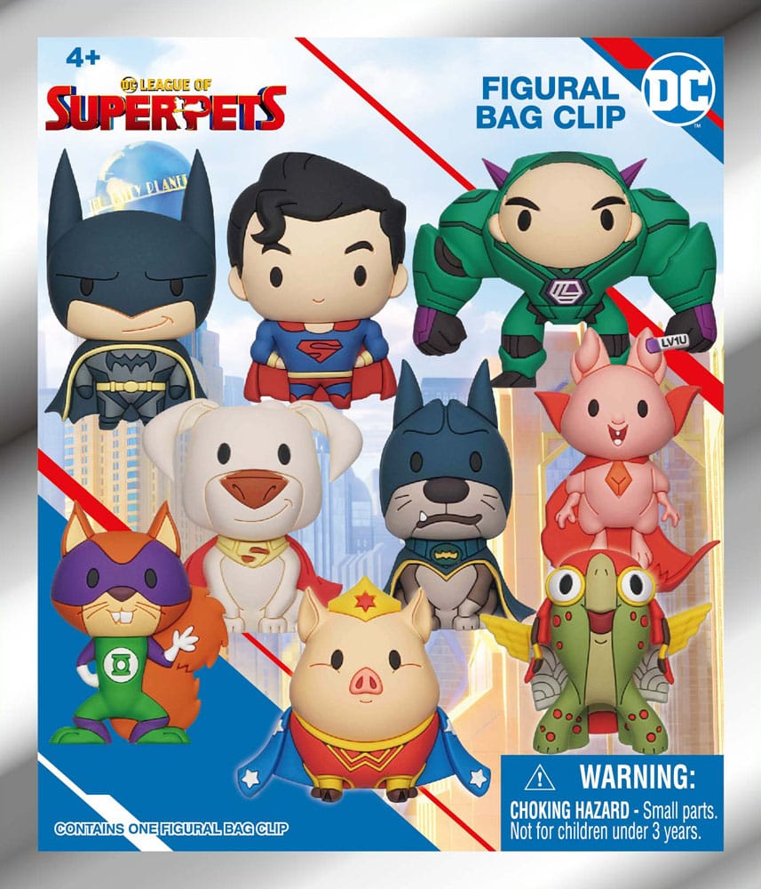 DC Super Pets 3D PVC-Taschenanhänger Series 1 Display (24) 