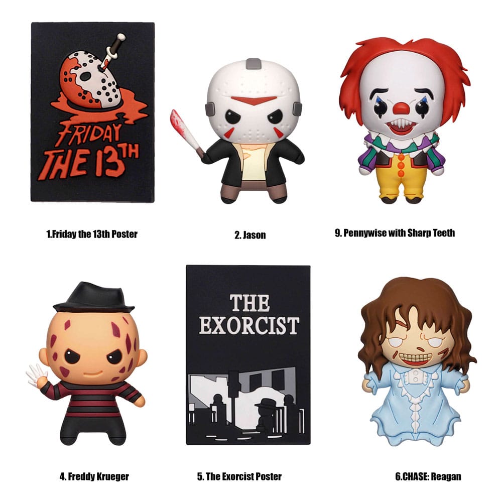 Warner Brothers 3D 3D Magnete Horror Series 1 Display (12) 