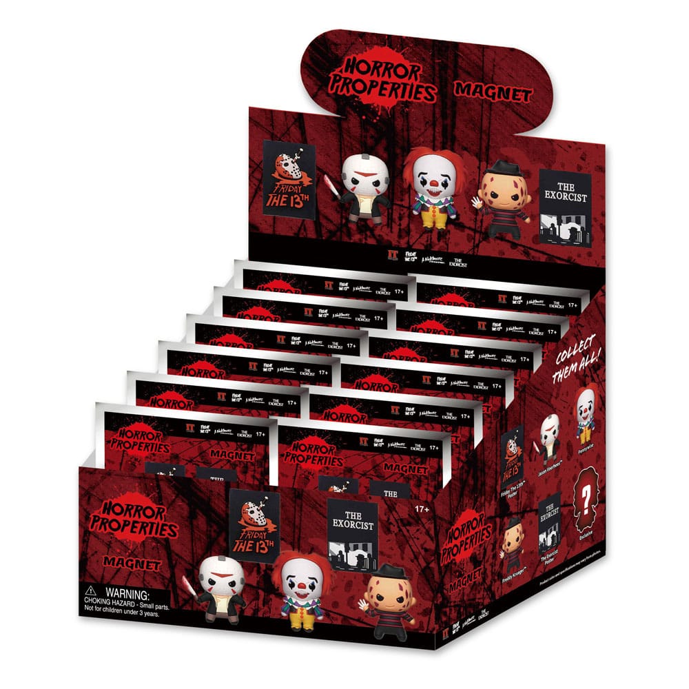 Warner Brothers 3D 3D Magnete Horror Series 1 Display (12) 