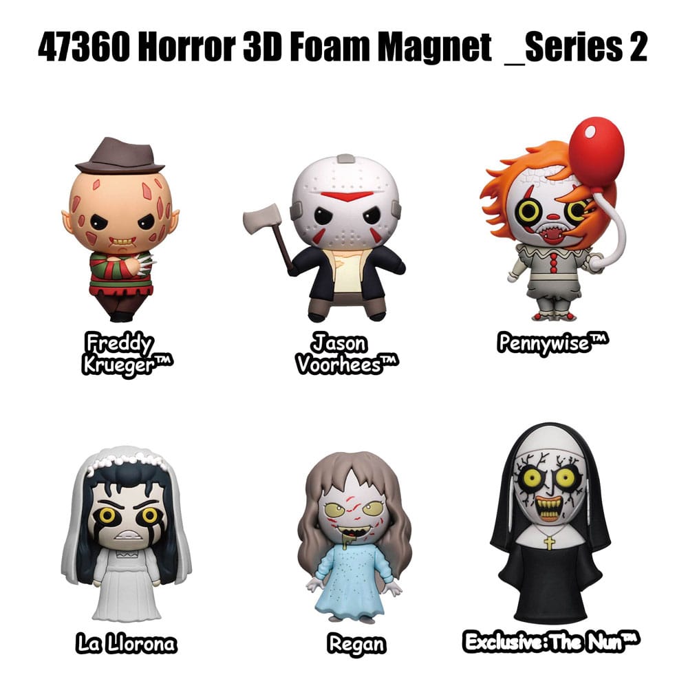 Warner Brother Horror Magnete blind pack Series 2 Display (12)     
