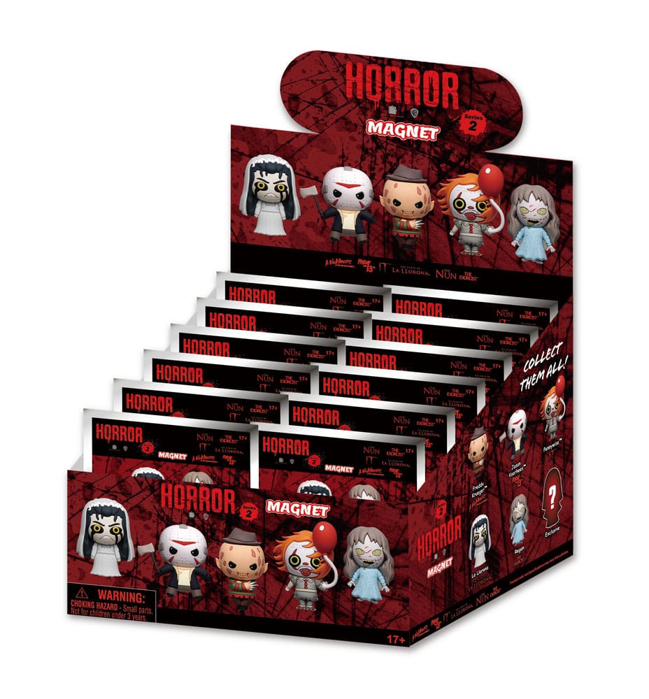 Warner Brother Horror Magnete blind pack Series 2 Display (12)     